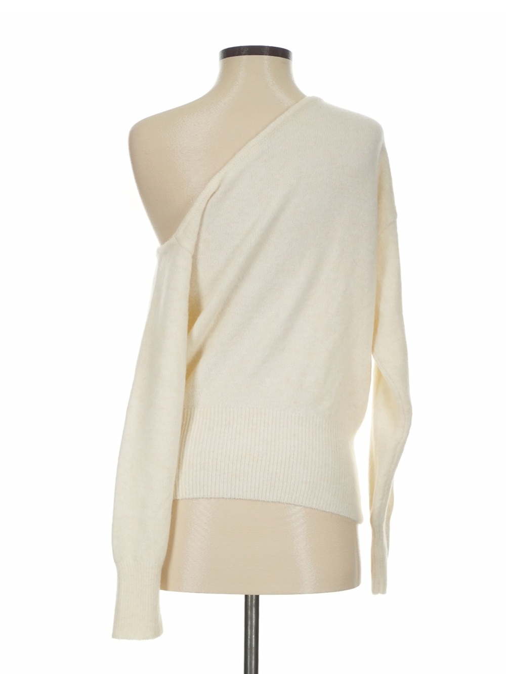 12th Tribe Margot Cream Asymmetrical Sweater - Size S - Picture 10 of 16